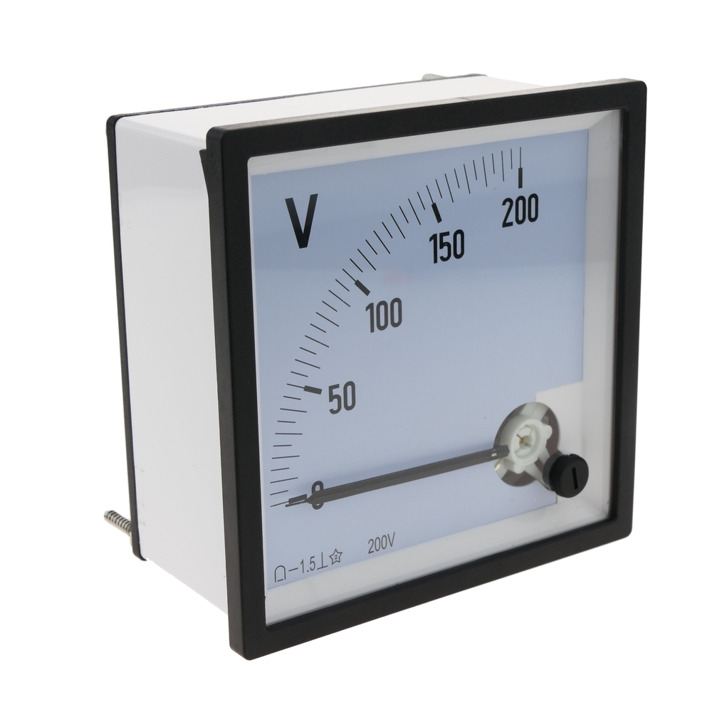 Bematik - Compteur électrique à panneau carré analogique 96x96mm 200V voltmètre - Appareils de mesure