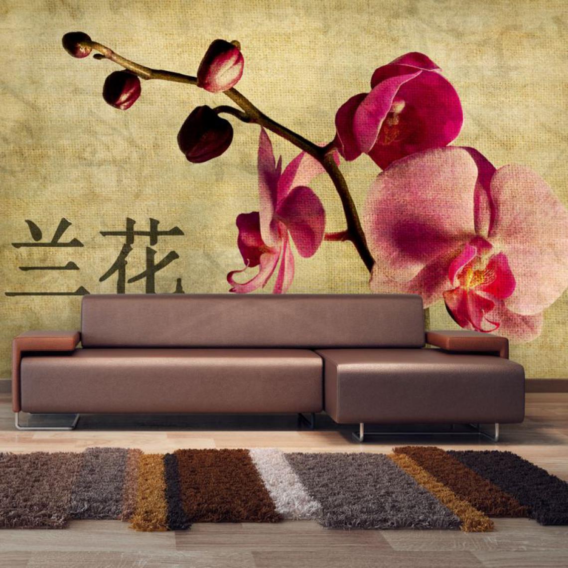 Artgeist - Papier peint - Japanese orchid .Taille : 450x270 - Papier peint