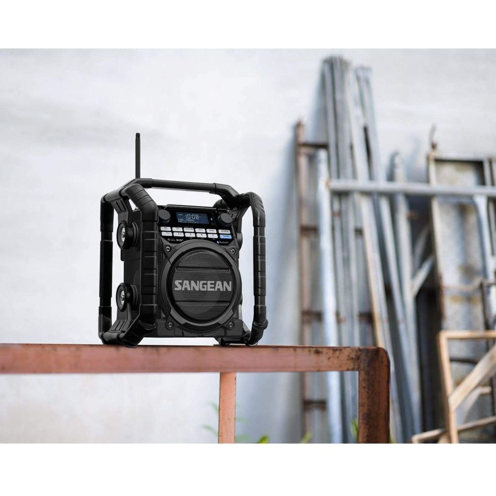 Sangean - radio de chantier DAB+ FM Bluetooth avec 10 stations préréglées noir - Radio de chantier