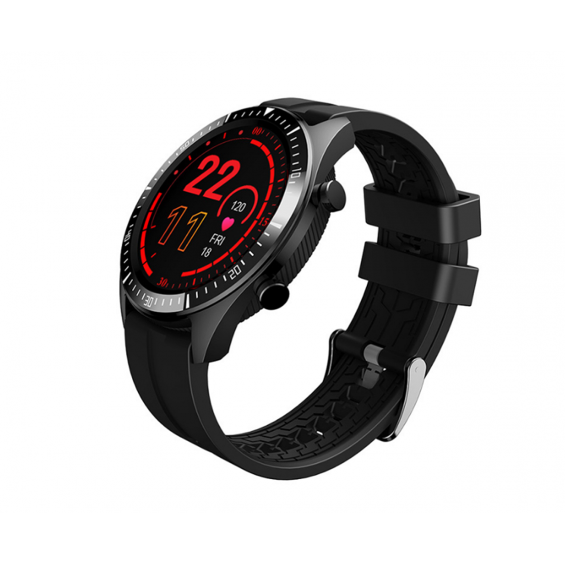 Generic - Q85 Smart Watch Smart Round Color Screen Structure de la fréquence cardiaque dynamique IP68 Watch Bluetooth Watch-Black - Montre connectée