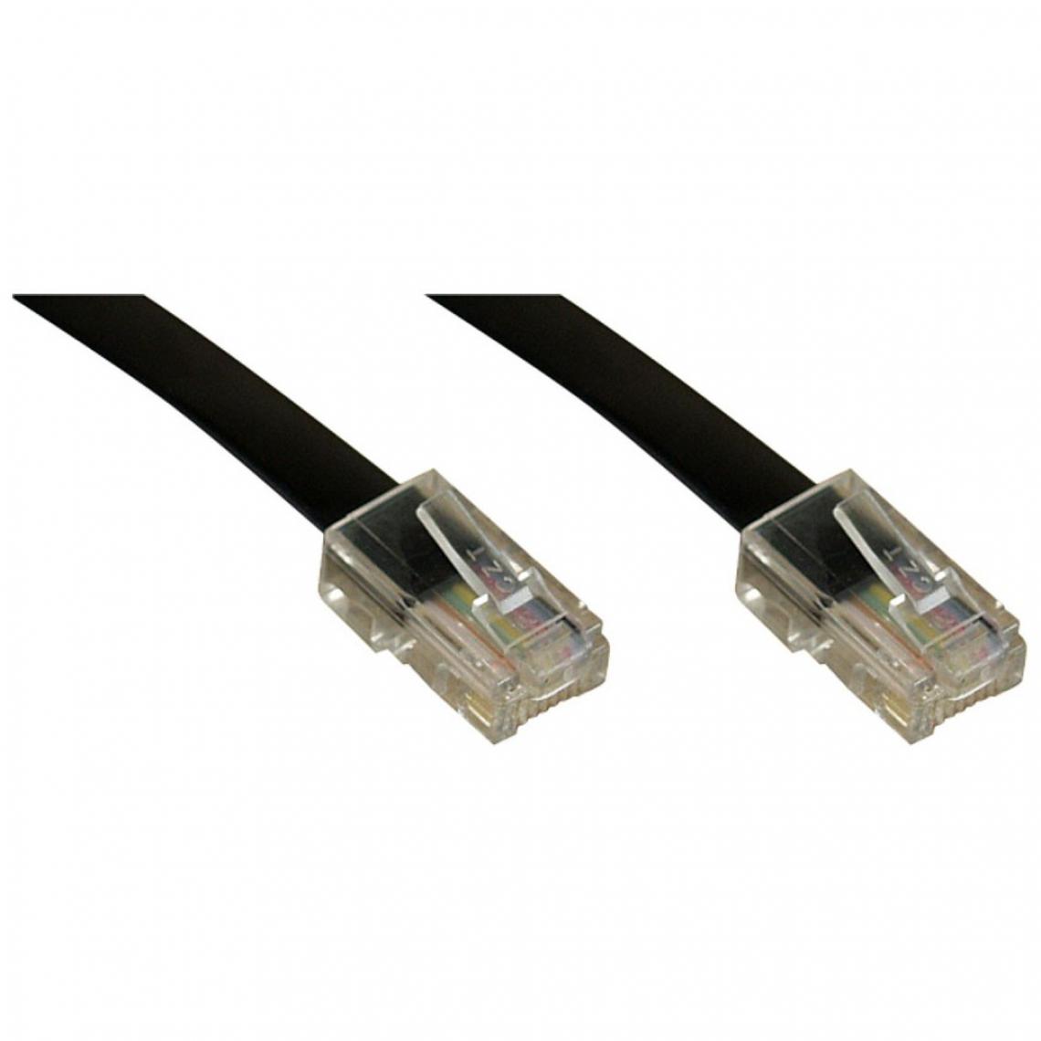 Inline - Câble InLine® ISDN RJ45 mâle à mâle 8P8C 20m - Accessoires Téléphone Fixe