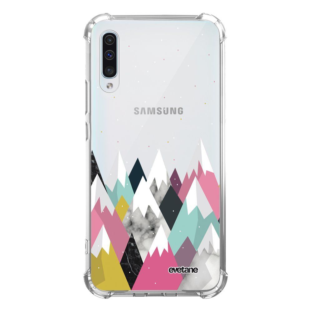 Evetane - Coque Samsung Galaxy A50 anti-choc souple avec angles renforcés transparente Montagnes Evetane - Coque, étui smartphone