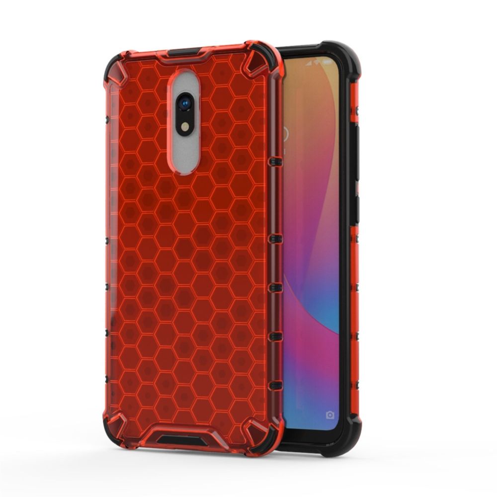 Wewoo - Coque Souple Pour Redmi 8 Shuffproof Honeycomb PC + TPU Case Rouge - Coque, étui smartphone
