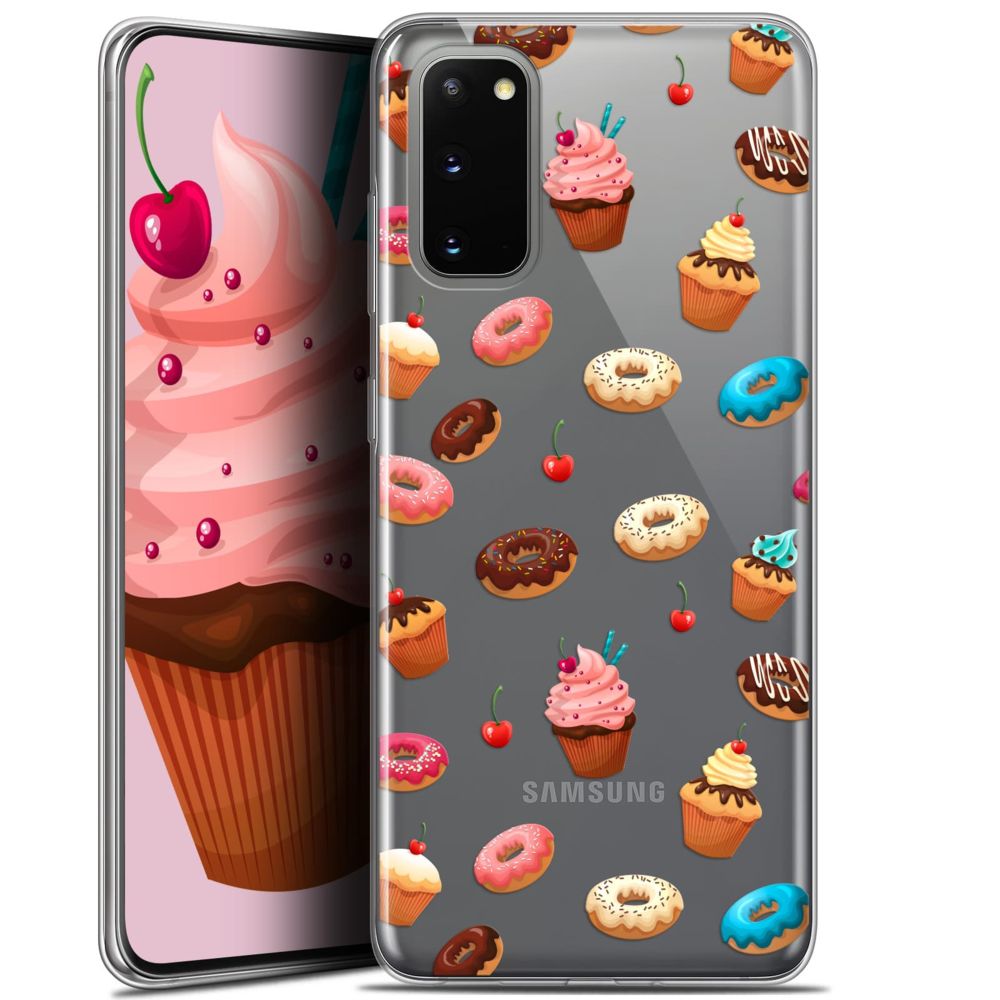 Caseink - Coque Pour Samsung Galaxy S20 (6.2 ) [Gel HD Collection Foodie Design Donuts - Souple - Ultra Fin - Imprimé en France] - Coque, étui smartphone