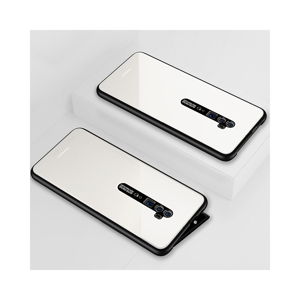 Wewoo - Coque Rigide Lycra Series Etui de protection en acrylique TPU pour OPPO Reno 10x zoom Blanc - Coque, étui smartphone