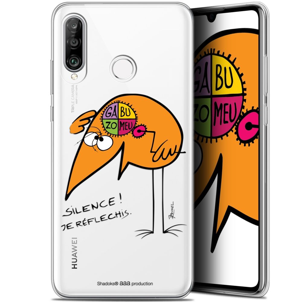 Caseink - Coque Pour Huawei P30 Lite (6.2 ) [Gel HD Collection Les Shadoks ? Design Silence ! - Souple - Ultra Fin - Imprimé en France] - Coque, étui smartphone