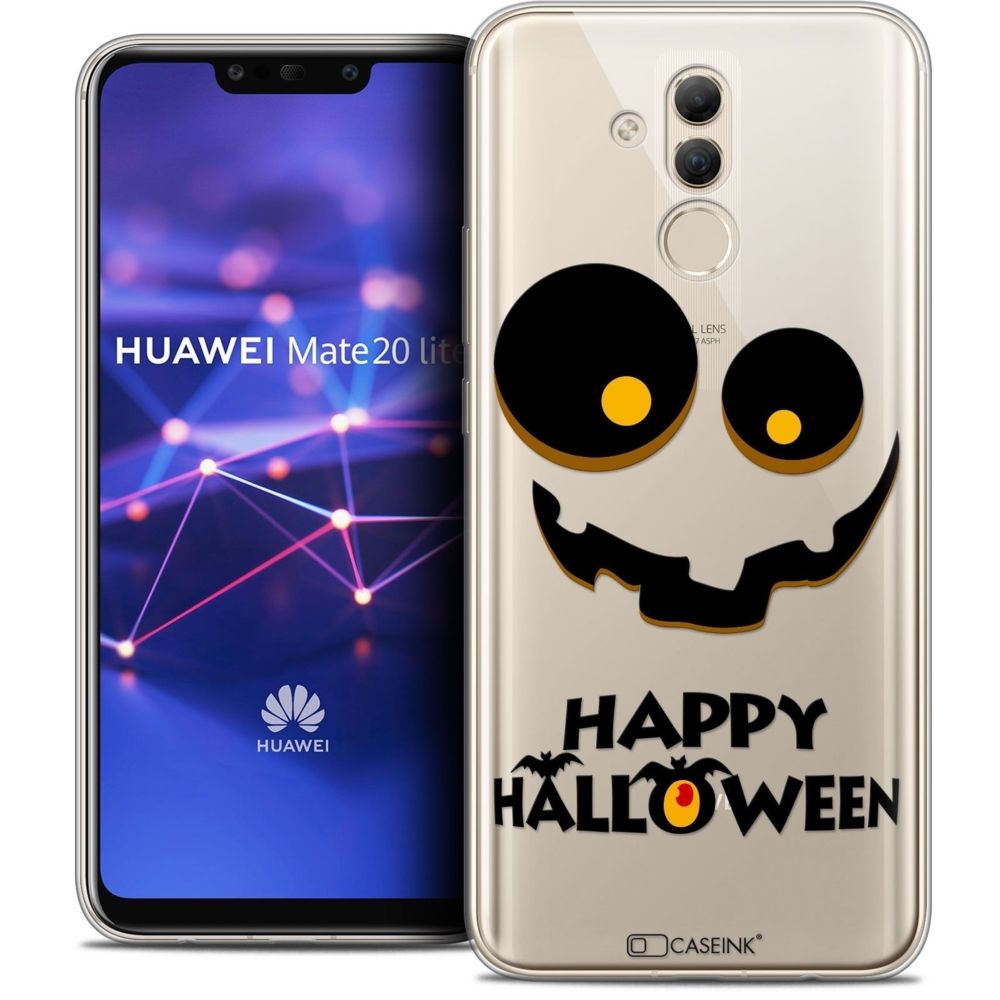 Caseink - Coque Housse Etui Huawei Mate 20 Lite (6.3 ) [Crystal Gel HD Collection Halloween Design Happy - Souple - Ultra Fin - Imprimé en France] - Coque, étui smartphone