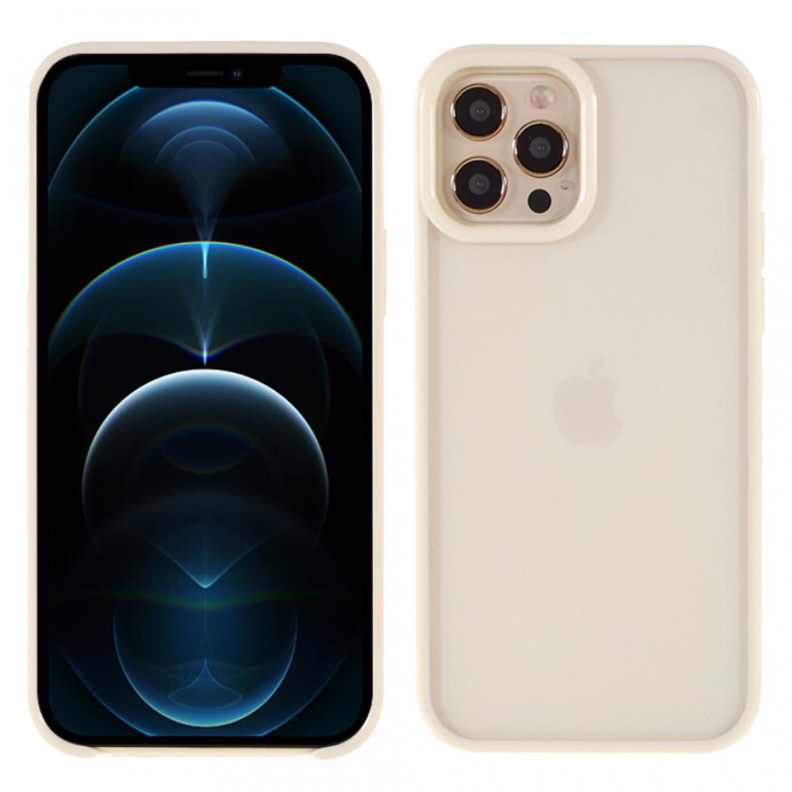 Other - Coque en TPU + acrylique Couleur bonbon hybride antichoc beige pour votre Apple iPhone 12 Pro Max - Coque, étui smartphone