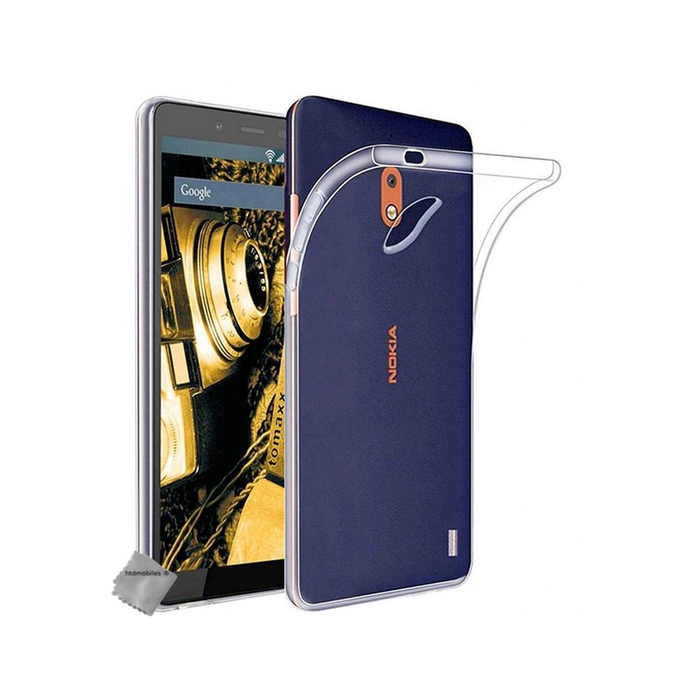 Htdmobiles - Housse etui coque silicone gel fine Nokia 1 Plus + film ecran - TRANSPARENT TPU - Autres accessoires smartphone
