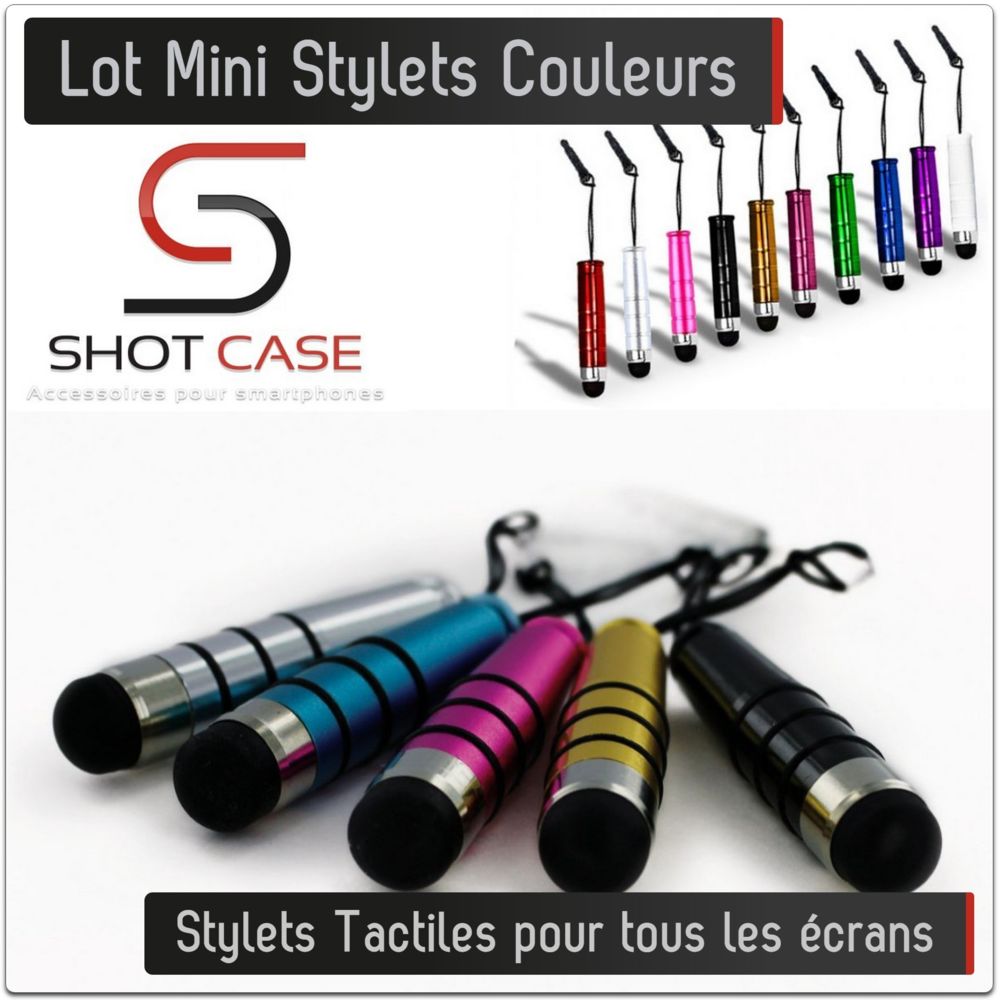 Shot - Mini Stylets tactiles couleurs iphone (Lot x20) - Autres accessoires smartphone