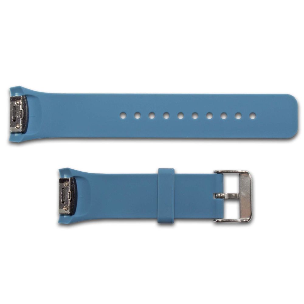 Vhbw - vhbw Bracelet de fitness bleu, taille L, large pour montre de fitness Samsung Galaxy Gear S2, SM-R720, SM-R730. - Accessoires montres connectées