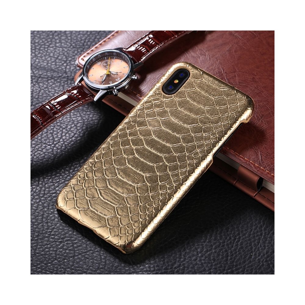 Wewoo - Coque pour la peau de serpent de texture de de iPhone X arrière - Coque, étui smartphone