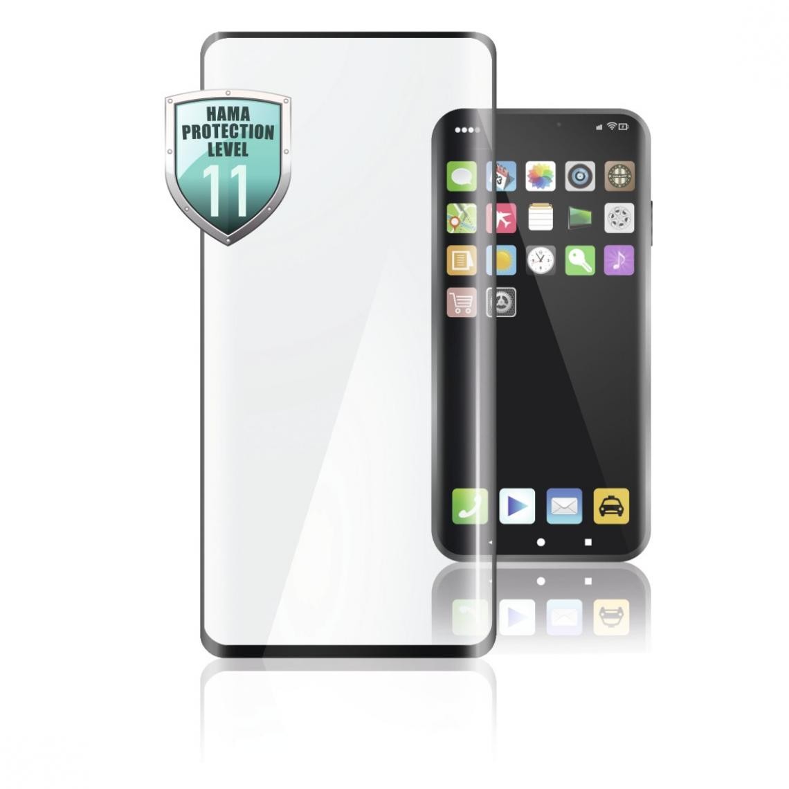 Hama - Verre de protection Full-Screen 3D pour Huawei P40 Pro/P40 Pro+, noir - Protection écran smartphone