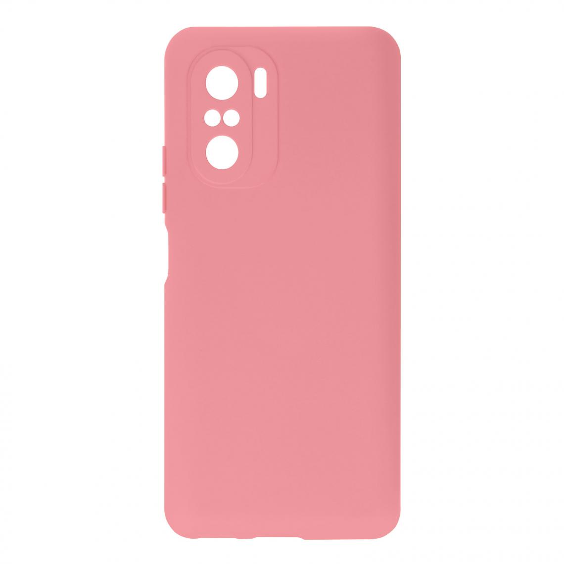 Avizar - Coque Xiaomi Poco F3 et Mi 11i Silicone Semirigide Finition Soft Touch Rose pale - Coque, étui smartphone