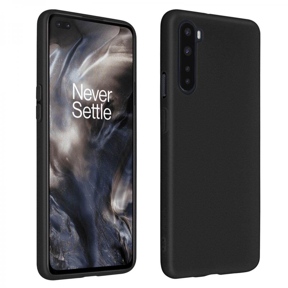 Avizar - Coque OnePlus Nord Silicone Gel Flexible Ultra-fine et Légère Noir - Coque, étui smartphone