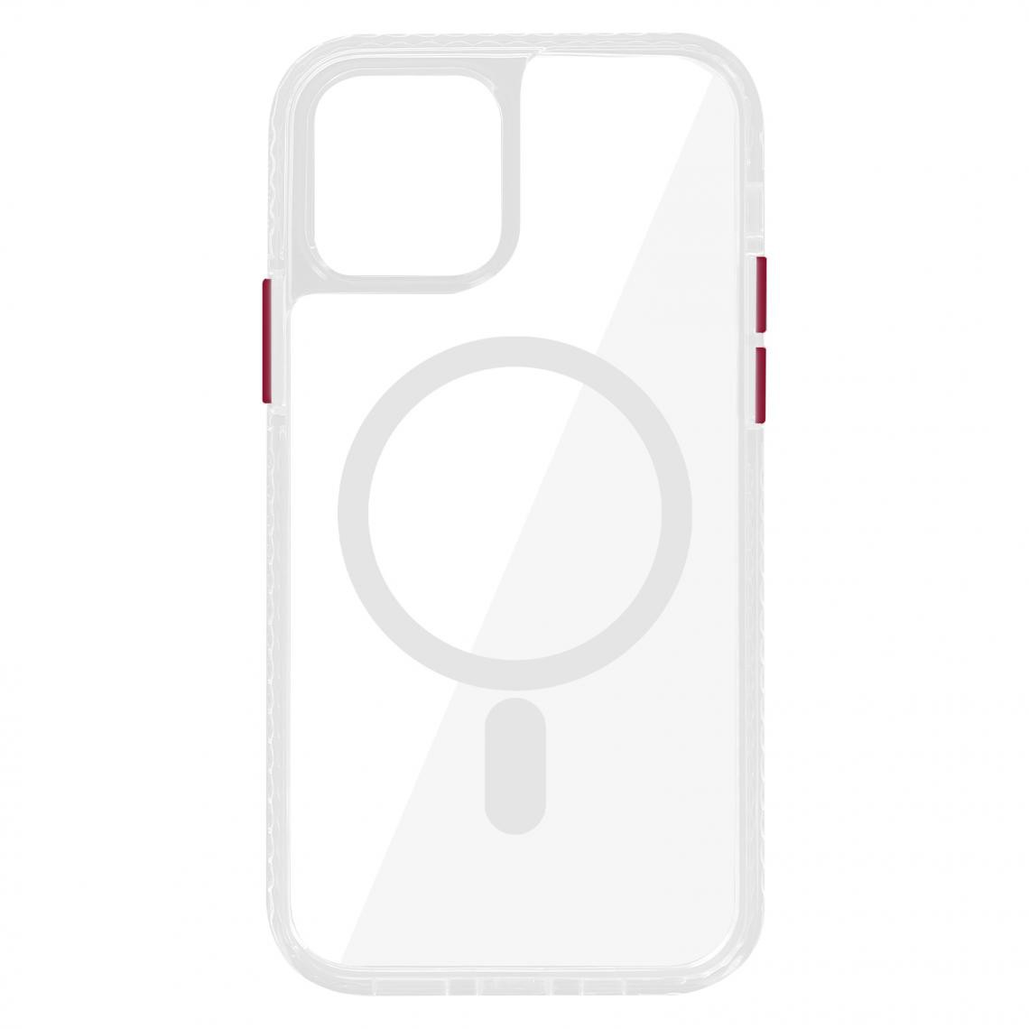 Avizar - Coque Apple iPhone 12 / 12 Pro Magsafe Antichoc Cercle magnétique - Transparent - Coque, étui smartphone