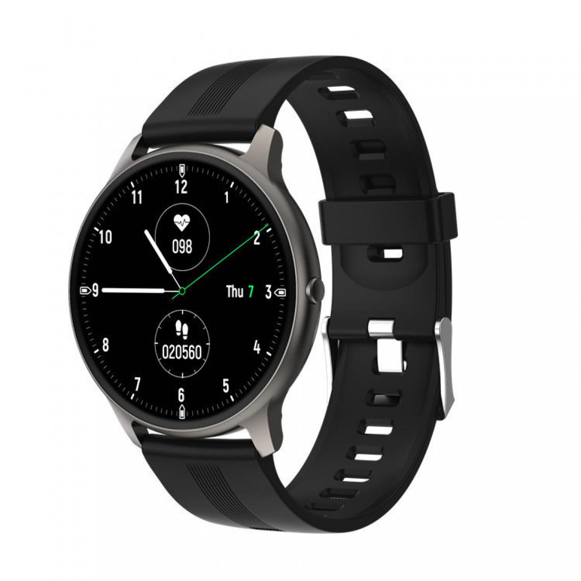 Chronotech Montres - Chronus Ladies Smartwatch, Bluetooth 5.0 Activity Tracker with Heart Rate Pedometer Smartwatch(black) - Montre connectée