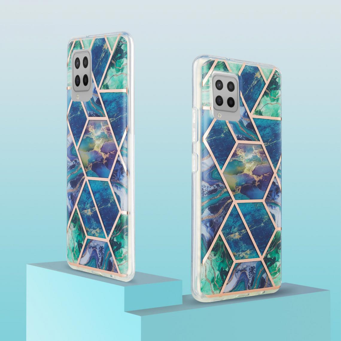 OtterBox - Samsung Galaxy A42 5 Housse Etui Coque de protection effet marbré [Bleu-Vert] - Coque, étui smartphone