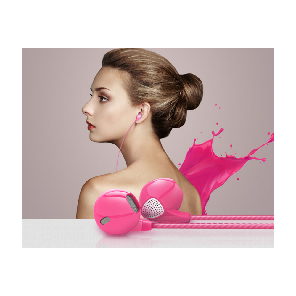 Shot - Ecouteurs pour SONY Xperia XZ Premium avec Micro Reglage Kit Main Libre INTRA-AURICULAIRE Casque Universel Jack (ROSE) - Autres accessoires smartphone