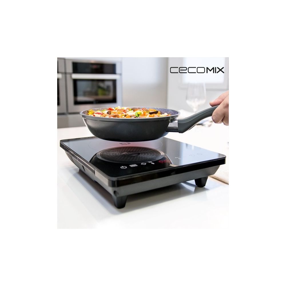 Cecomix - Plaque à Induction Portable Cecomix Full Crystal 8001 - Table de cuisson