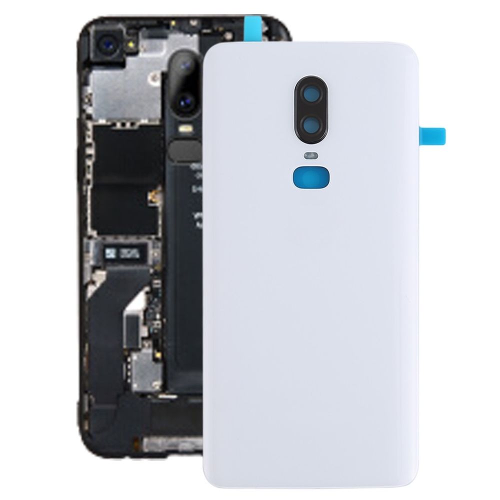 Wewoo - Coque arrière lisse pour batterie OnePlus 6 blanc - Coque, étui smartphone