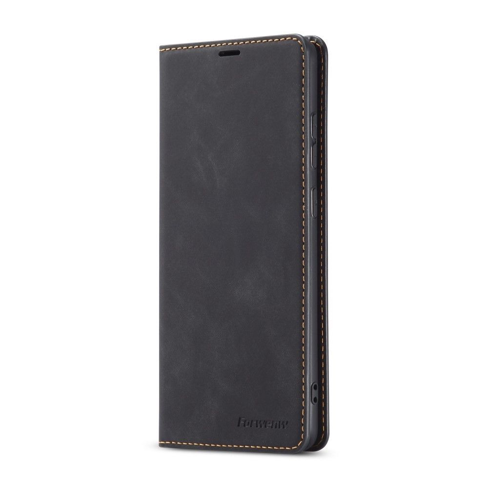 Generic - Etui en PU toucher soyeux avec support noir pour votre Samsung Galaxy S20 Plus - Coque, étui smartphone