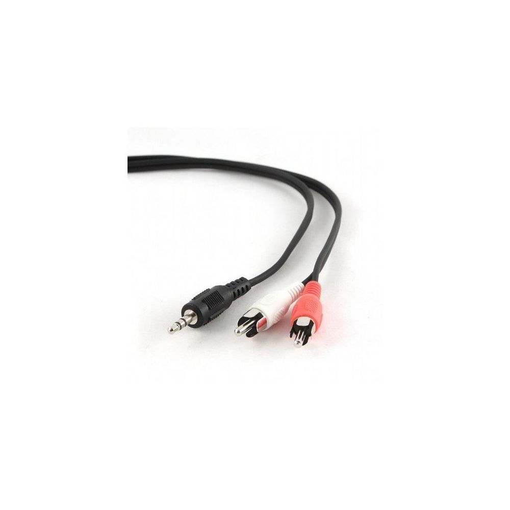 Gembird - Câble Audio Jack (3,5 mm) vers 2 RCA GEMBIRD CCA-458-2.5M 2,5 m Noir - accessoires cables meubles supports