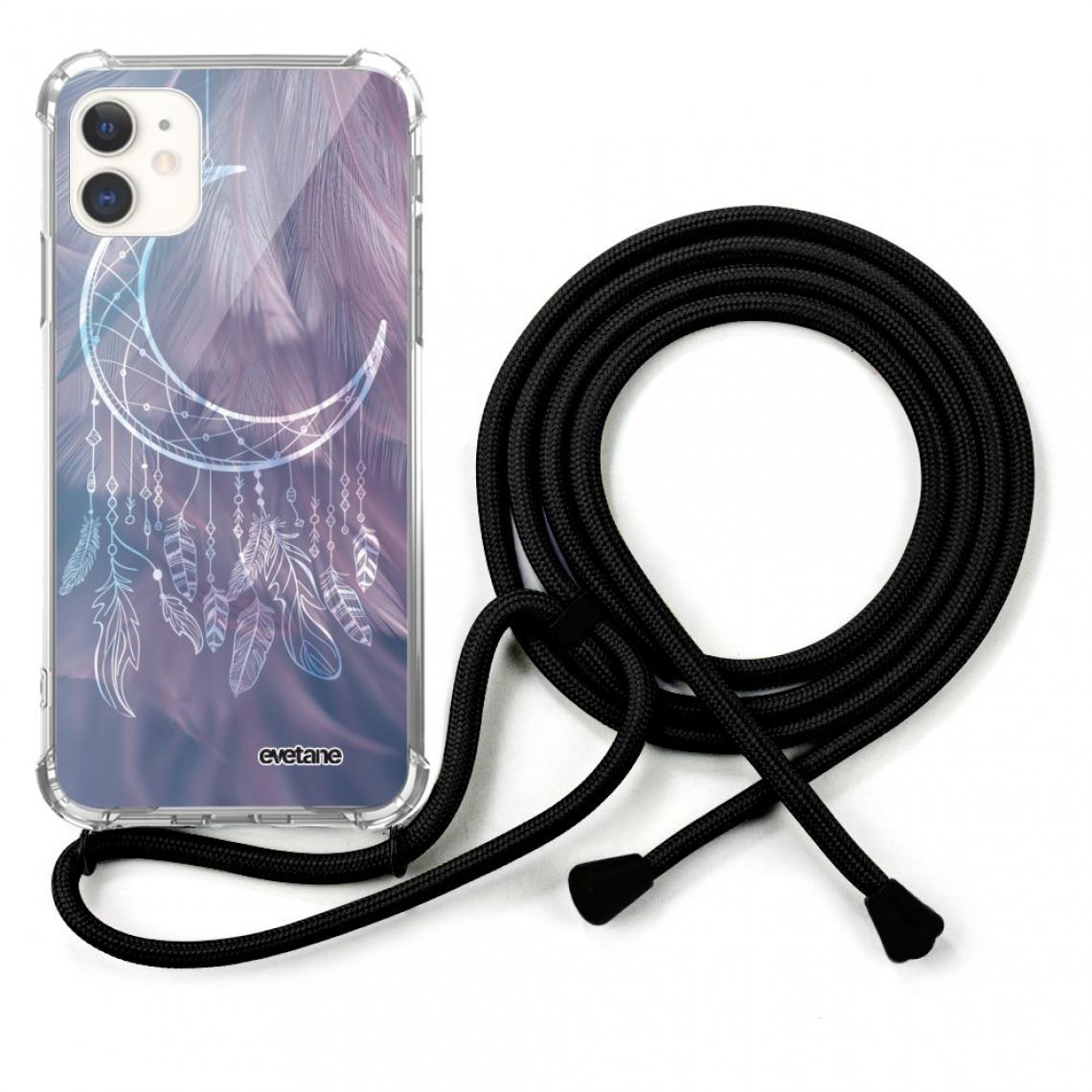 Evetane - Coque iPhone 12 Mini coque avec cordon Lune Attrape Rêve - Coque, étui smartphone