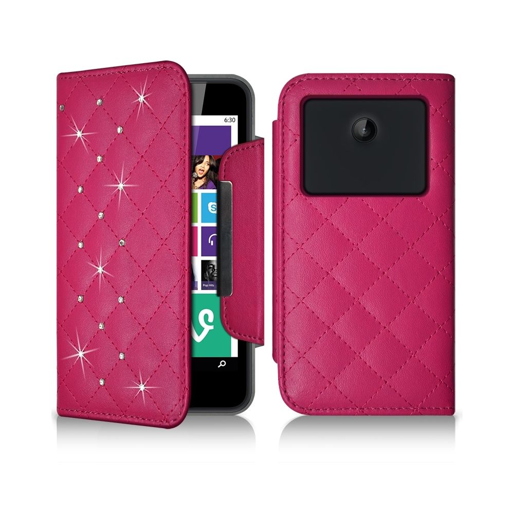 Karylax - Etui Universel XL Style Diamant rose pour Logicom Le Moov - Autres accessoires smartphone