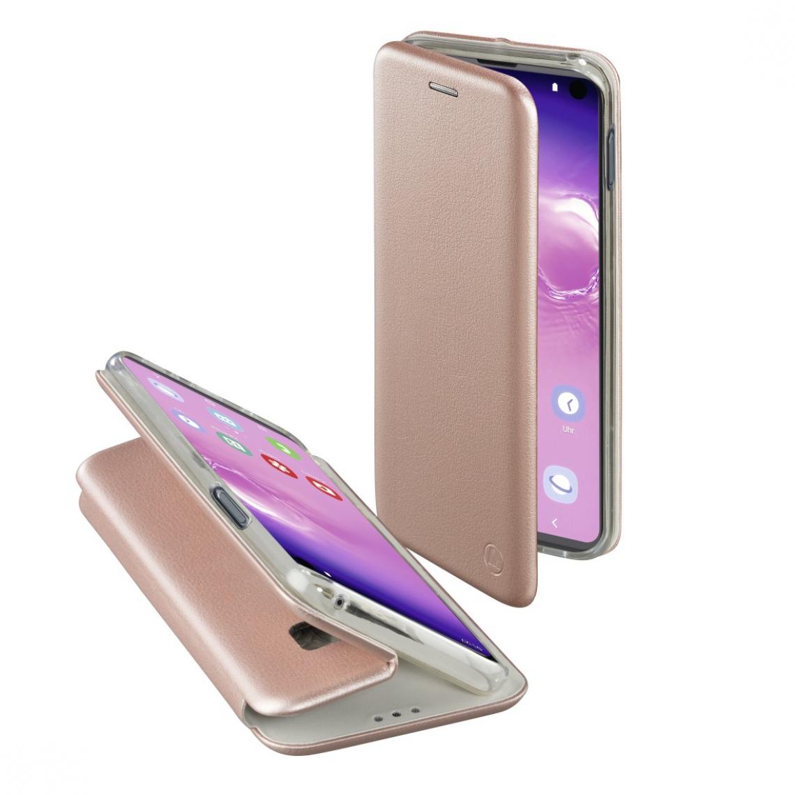 Hama - Hama Étui portefeuille "curve" pour samsung galaxy s10, or rose - Coque, étui smartphone