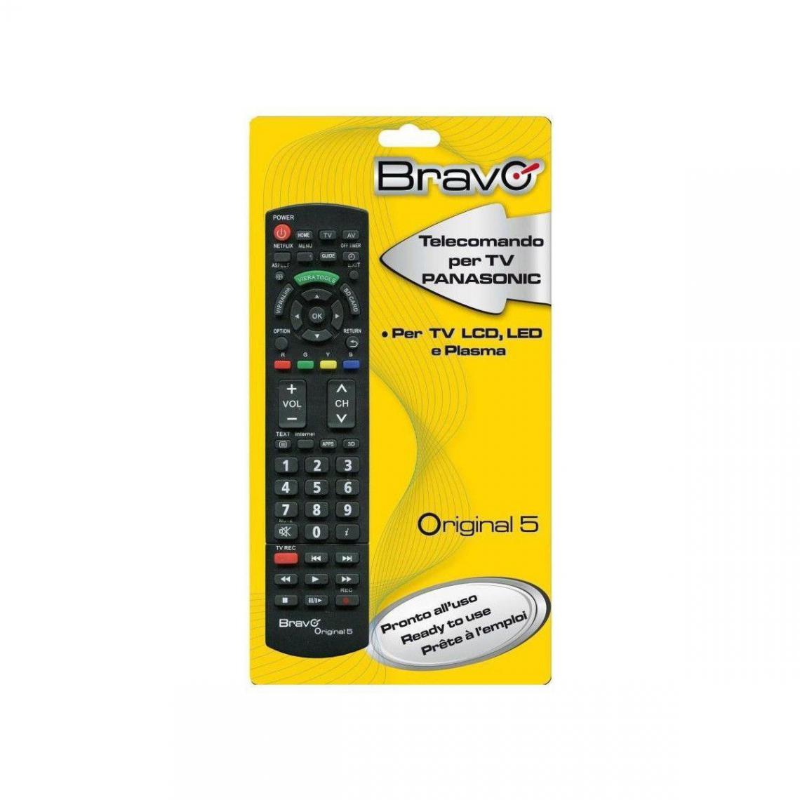 Bravo - Télécommande universelle Panasonic ORIGINAL 5 - accessoires cables meubles supports