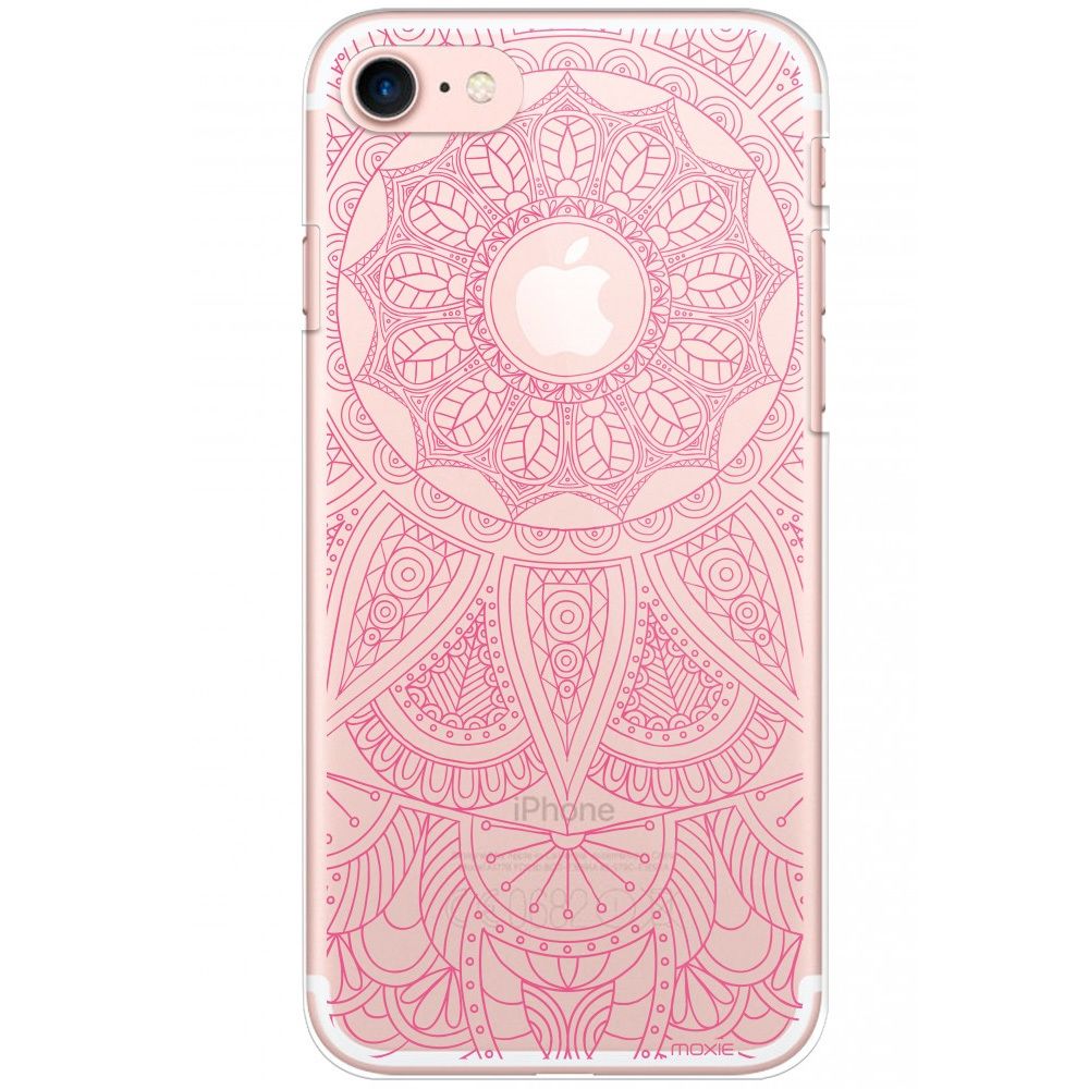 Moxie - Moxie Coque rigide iPhone 7 motif Mandala rose - Coque, étui smartphone