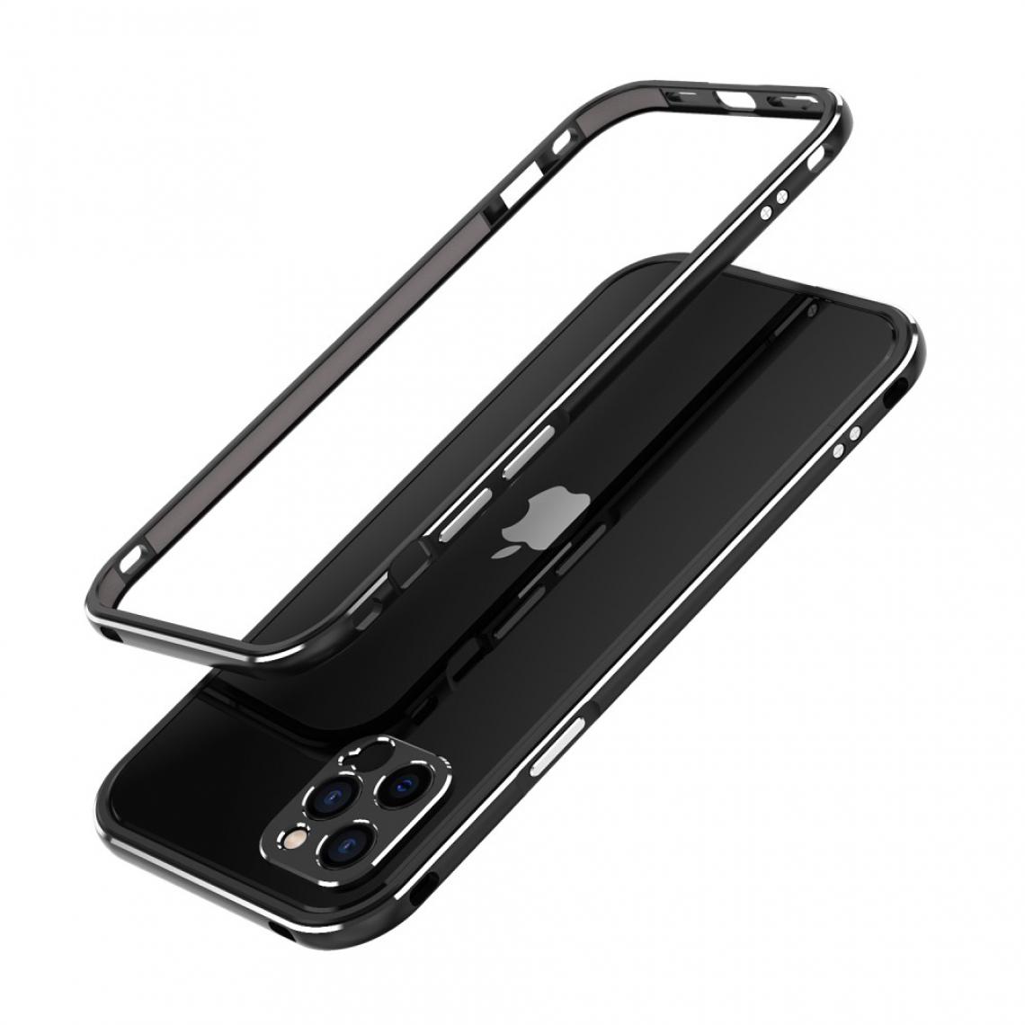 Other - Bumper en métal bague d'objectif de caméra noir/argent pour votre Apple iPhone 12 Pro Max - Coque, étui smartphone