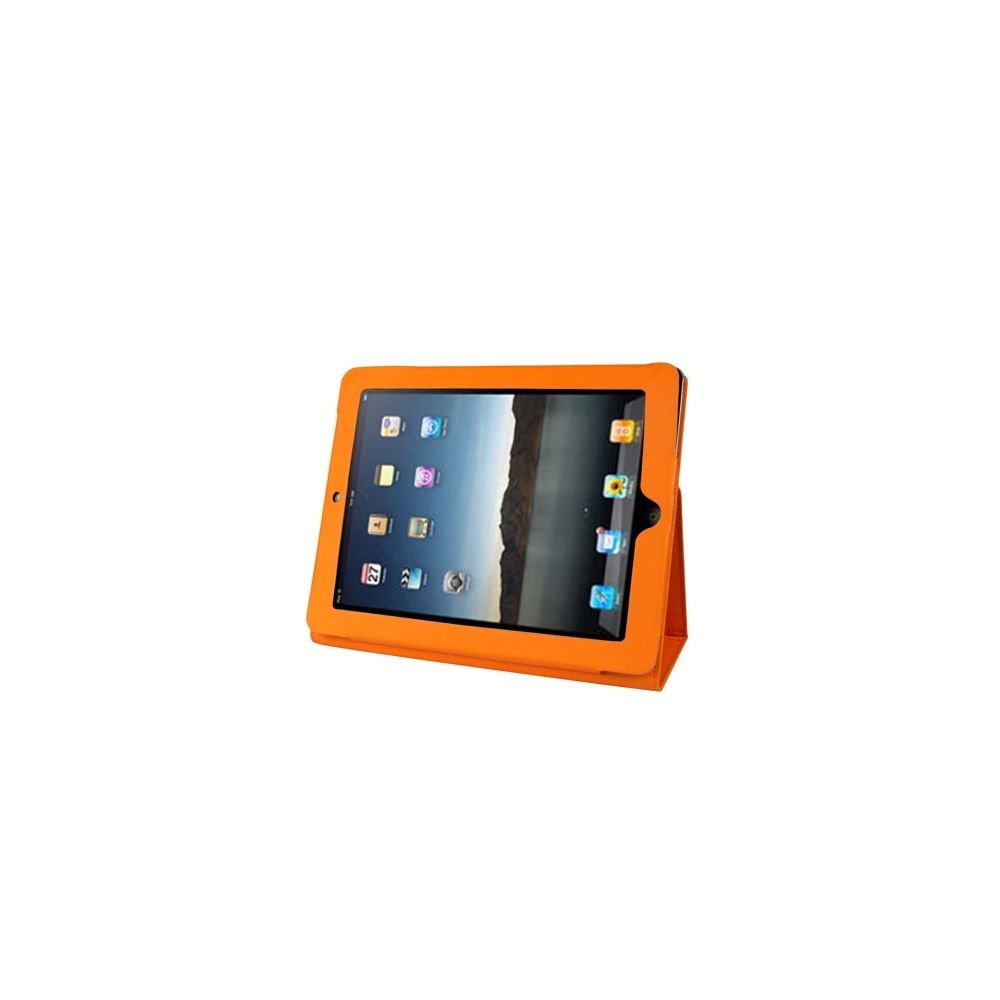 Wewoo - Smart Cover Housse en cuir de haute qualité avec support pour iPad 2 Orange - Coque, étui smartphone