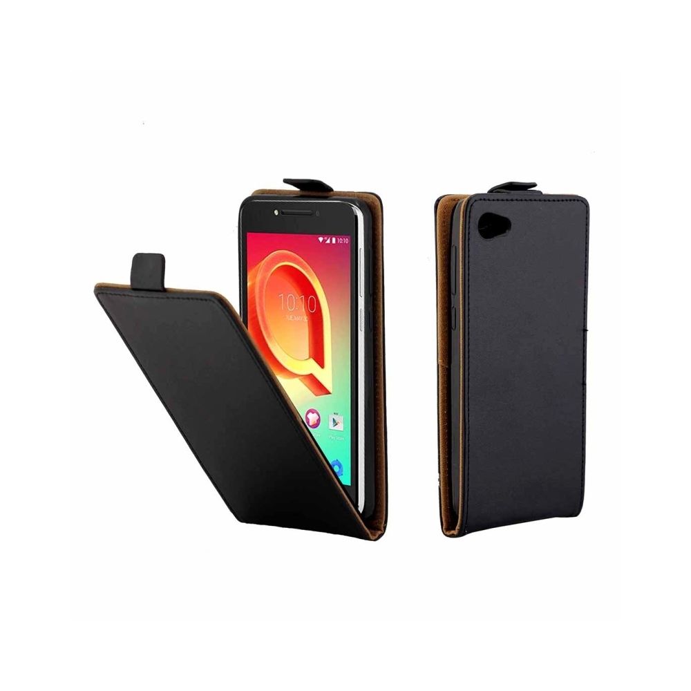 Wewoo - Coque noir pour Alcatel A5 LED TPU Business Style Vertical étui de protection en cuir avec fente carte - Coque, étui smartphone