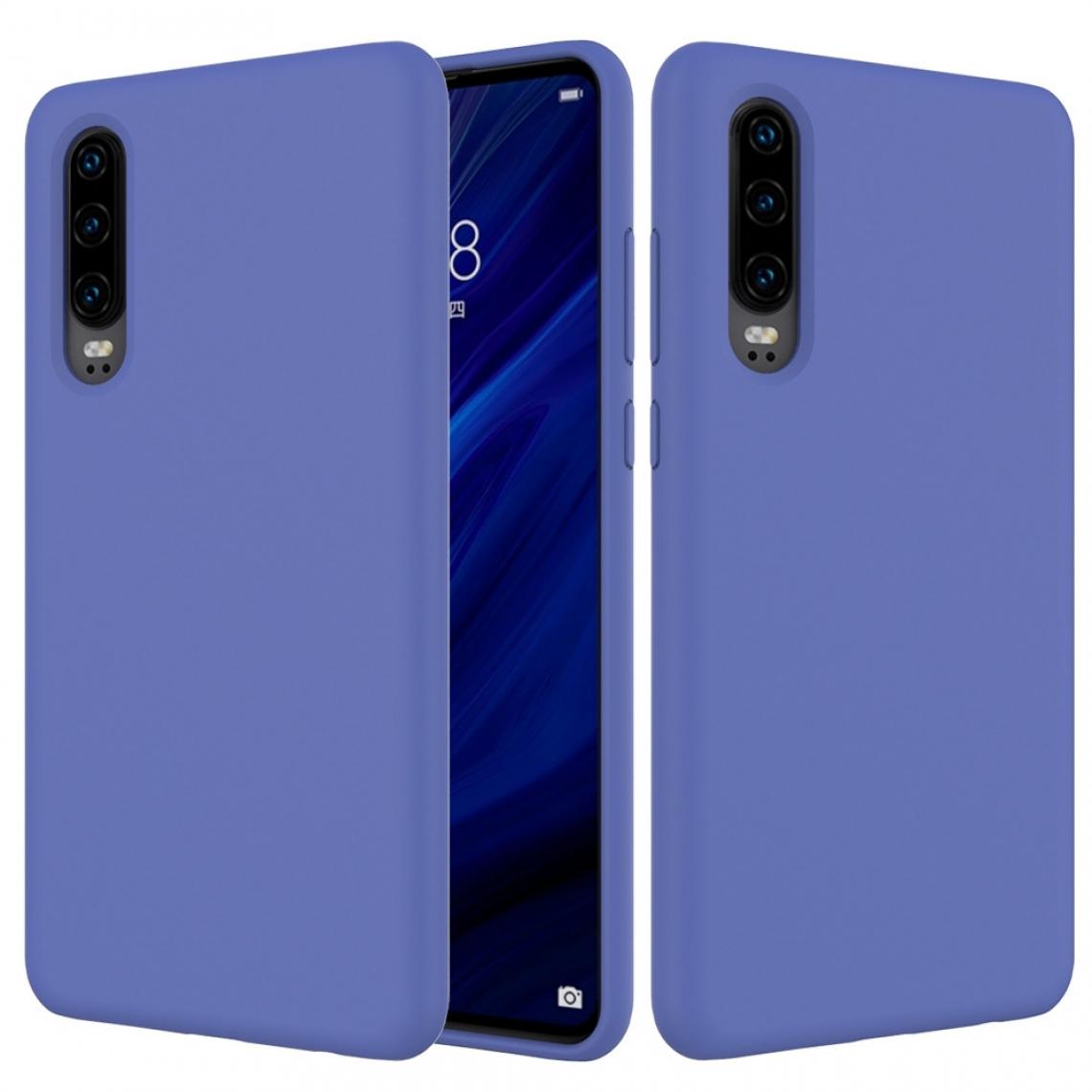 Wewoo - Housse Étui Coque antichoc en silicone solide de couleur pour Huawei P30 violet - Coque, étui smartphone