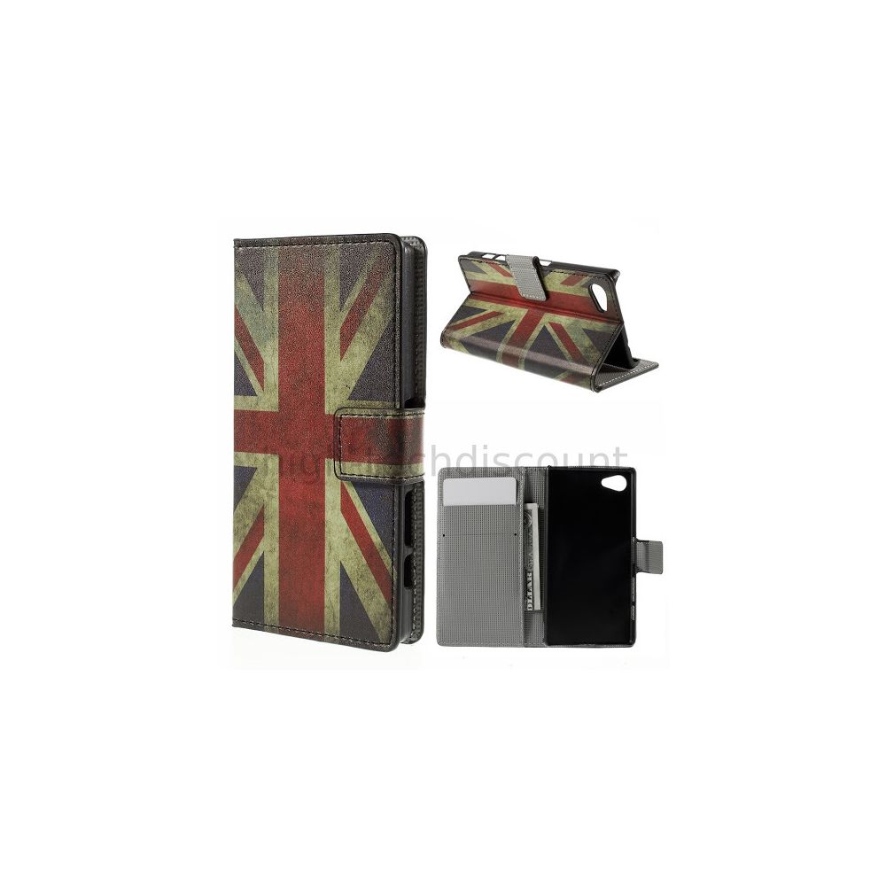 Htdmobiles - Housse etui coque pochette portefeuille PU cuir pour Sony Xperia Z5 Compact + film ecran - UK - Autres accessoires smartphone