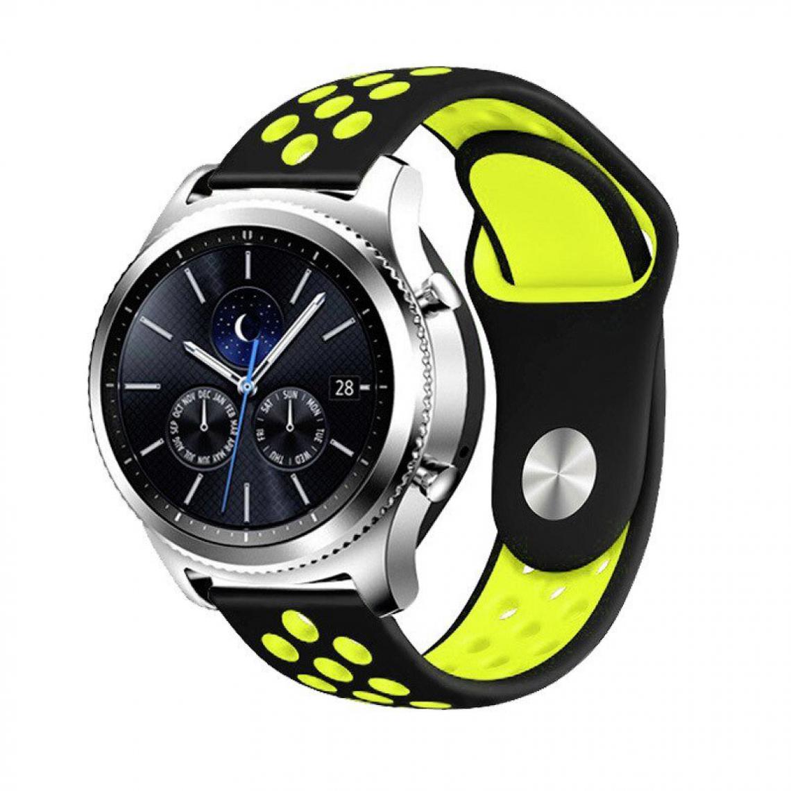 Phonecare - Kit Bracelet Bicolore pour Huawei Watch 3 Pro - Noir / Vert - Autres accessoires smartphone