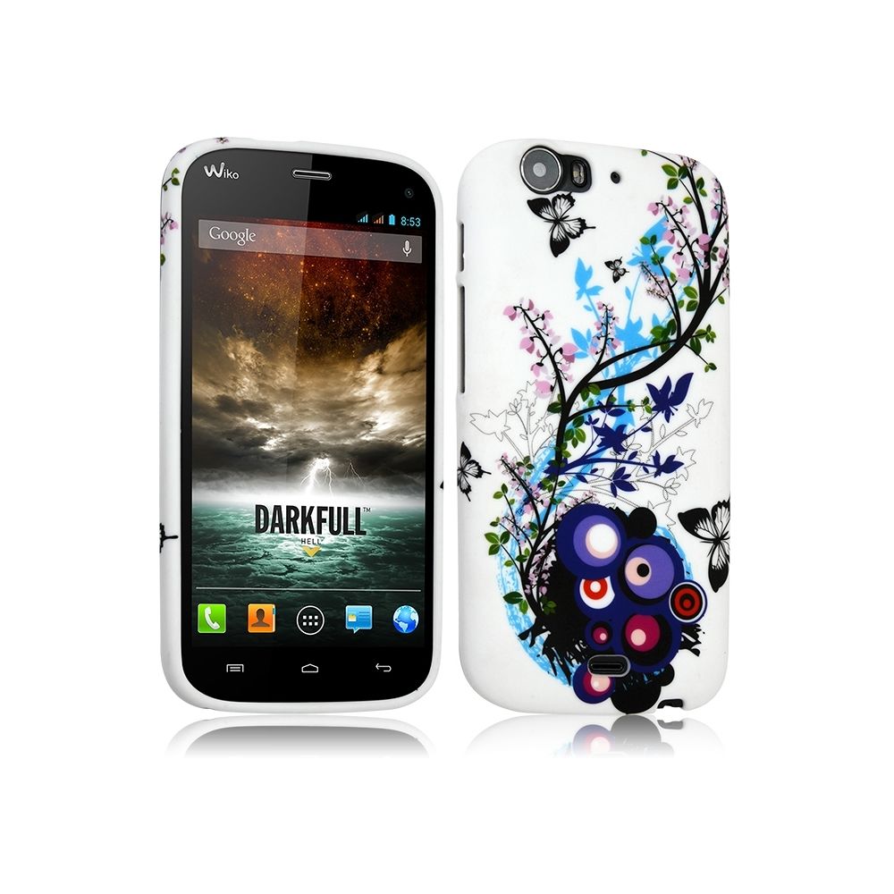 Karylax - Housse Etui Coque Semi Rigide pour Wiko Darkfull avec Motif HF01 + Film de Protection - Autres accessoires smartphone