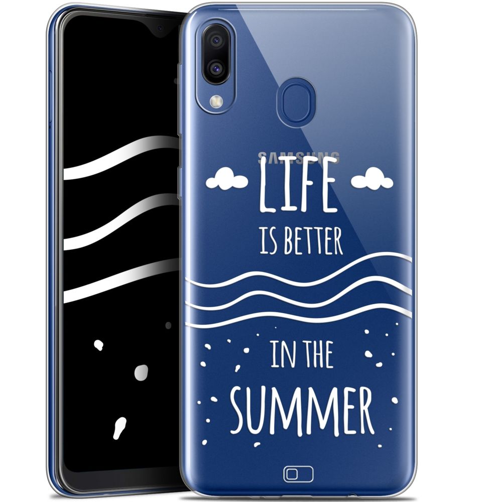 Caseink - Coque Pour Samsung Galaxy M20 (6.3 ) [Gel HD Collection Summer Design Life's Better - Souple - Ultra Fin - Imprimé en France] - Coque, étui smartphone