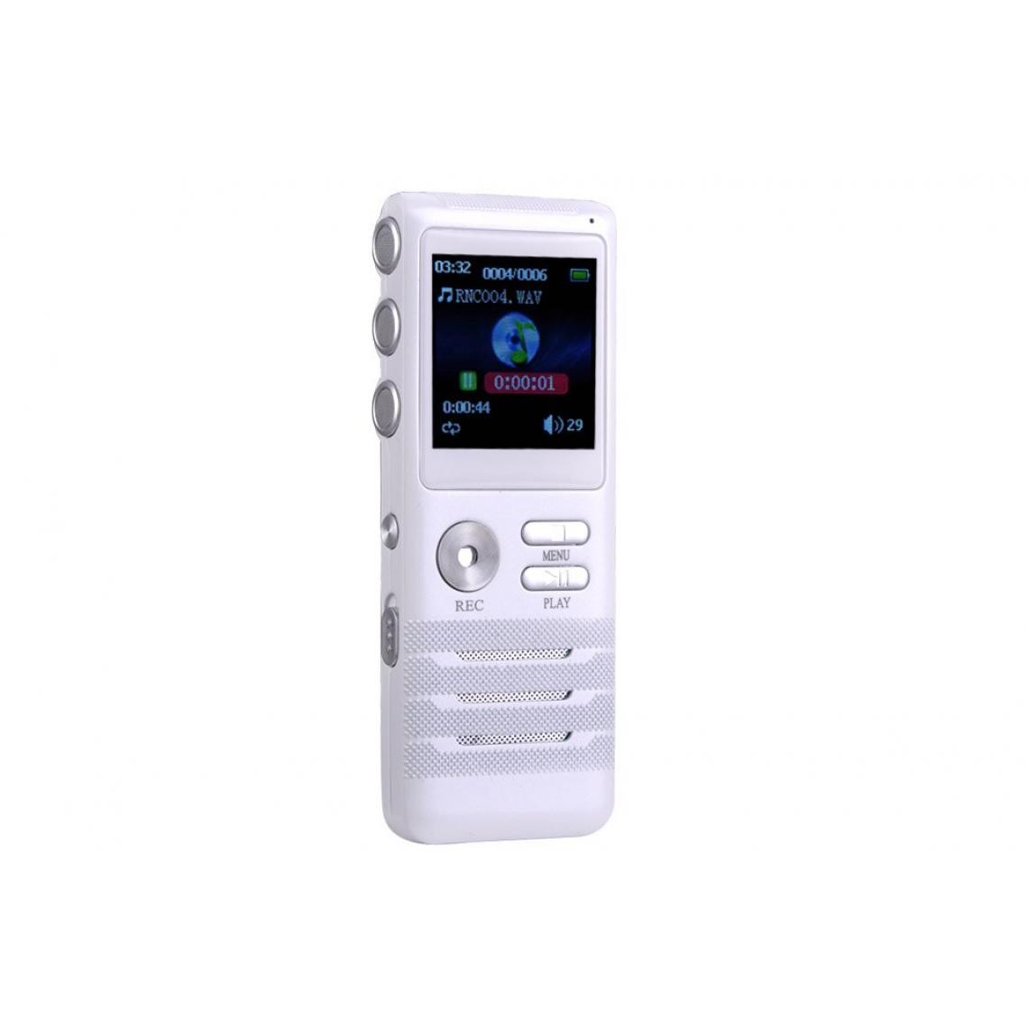 Universal - 8 Go Mini Magnétophone Numérique Dictaphone Dual Core Stéréo Réduction du Bruit Blanc Nouveau Lecteur MP3 de Haute Qualité | Magnétophone Numérique - Enregistreur audio numérique