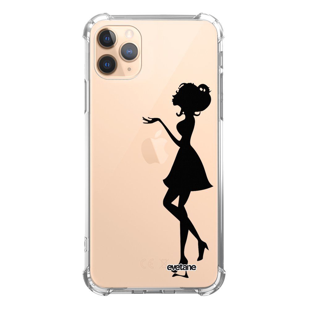Evetane - Coque iPhone 11 Pro anti-choc souple avec angles renforcés transparente Silhouette Femme Evetane - Coque, étui smartphone