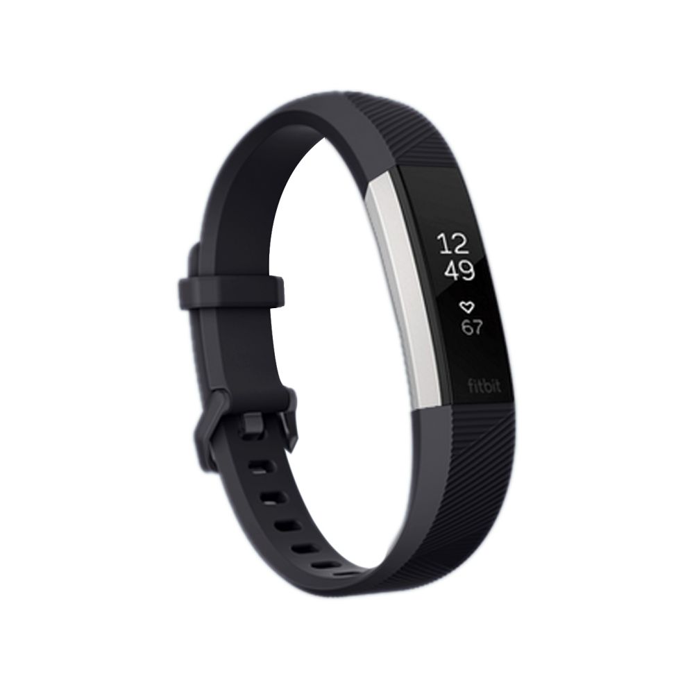 Wewoo - Bracelet noir pour en silicone Fitbit Alta Smart Watch, longueur: environ 23,8 cm - Bracelet connecté
