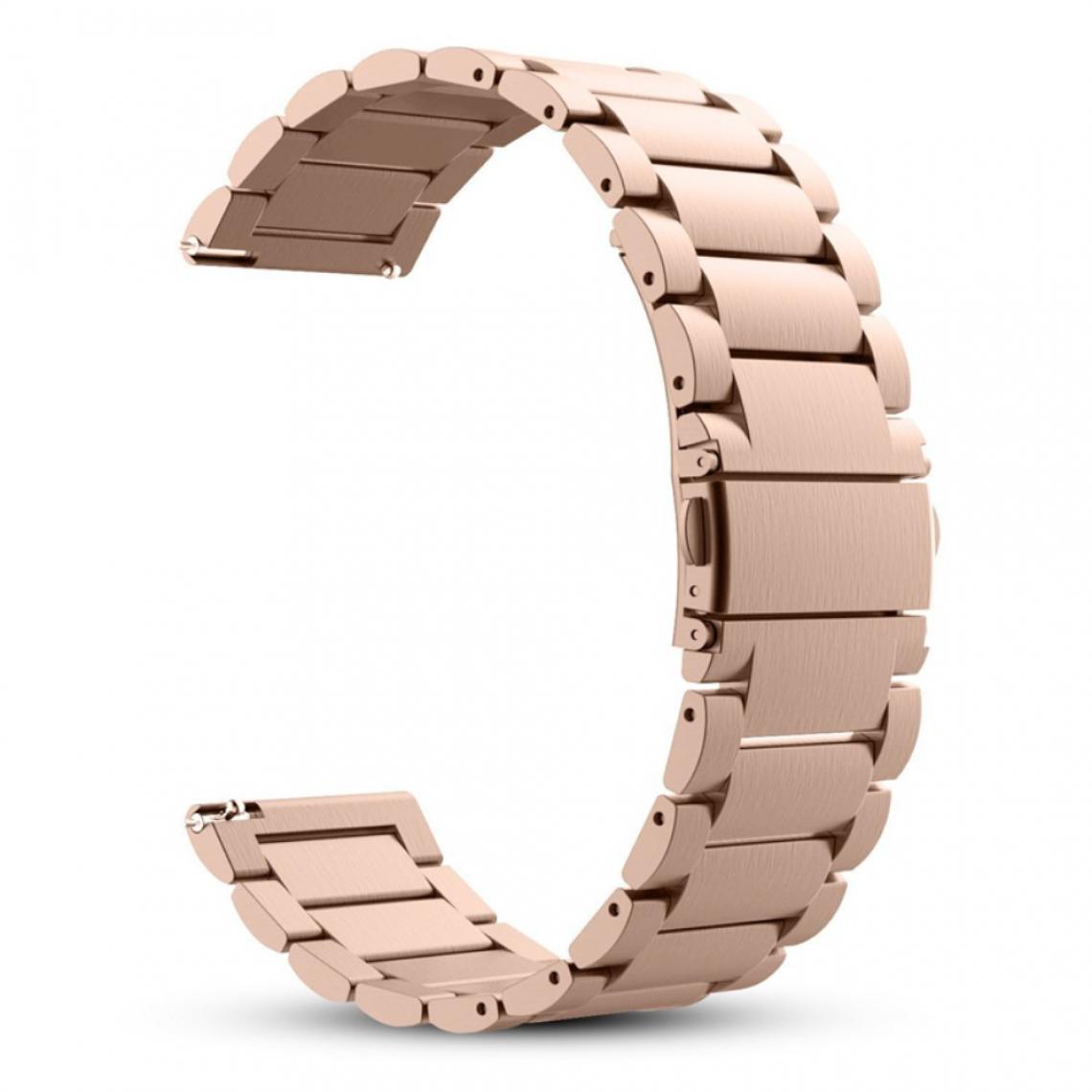 Other - Bracelet en métal Trois Perles 22mm or rose pour votre Polar Vantage M/Grit X - Accessoires bracelet connecté