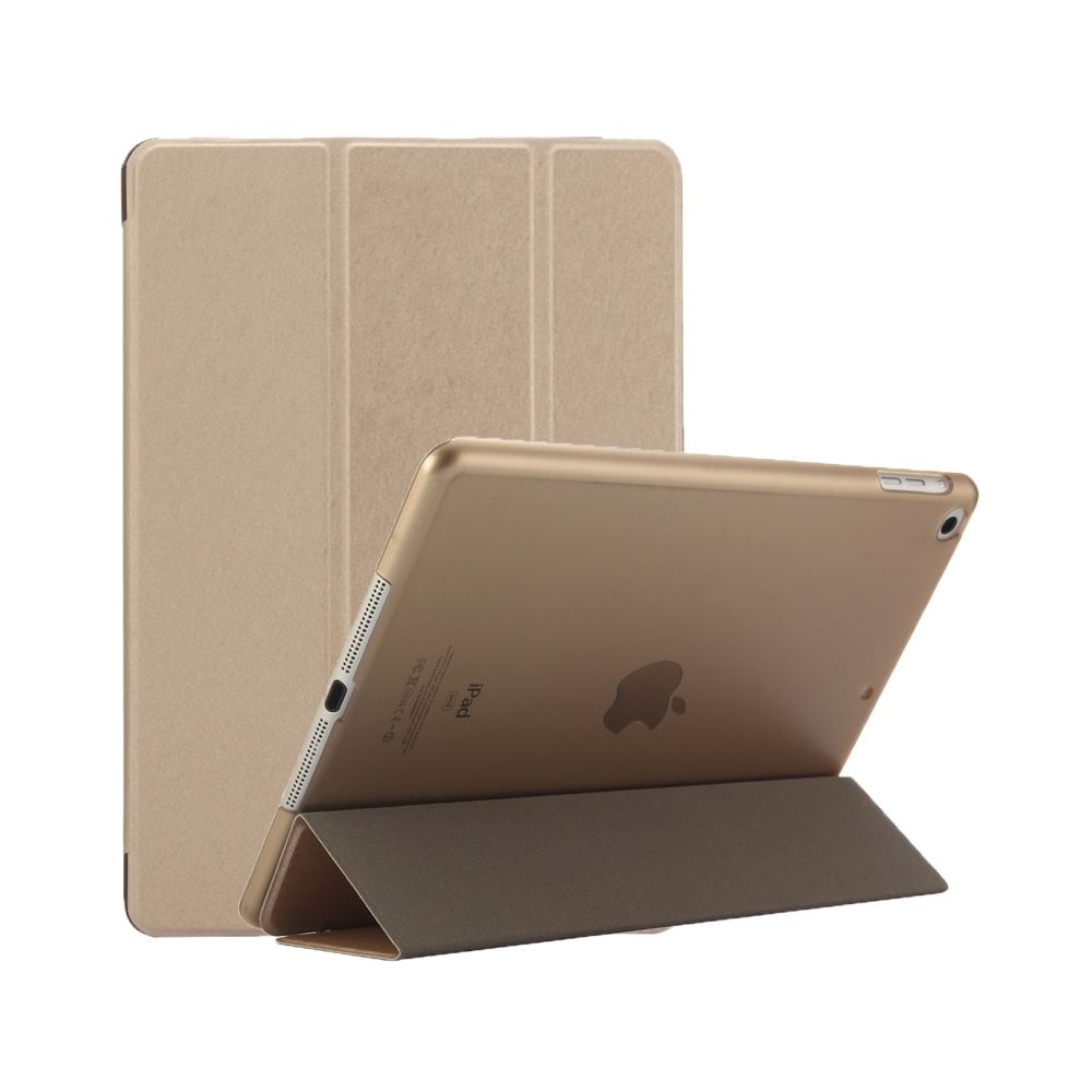 Wewoo - Smart Cover or pour iPad 9.7 pouces 2017 et Air Silk Texture Horizontal Flip étui en cuir avec trois pliage titulaire - Coque, étui smartphone