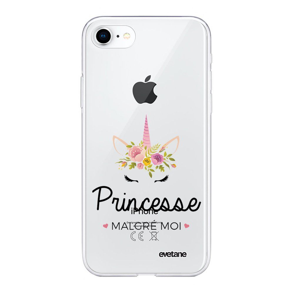 Evetane - Coque iPhone 7/8/ iPhone SE 2020 360 intégrale transparente Princesse malgré moi 2019 Ecriture Tendance Design Evetane. - Coque, étui smartphone