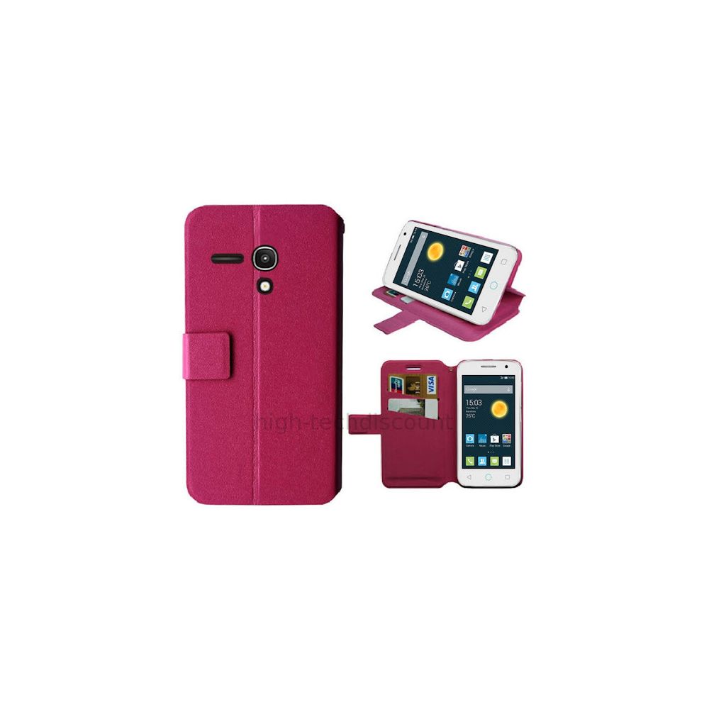 Htdmobiles - Housse etui coque pochette portefeuille pour Alcatel One Touch Pop 2 (4.0) 4045D - ROSE - Autres accessoires smartphone