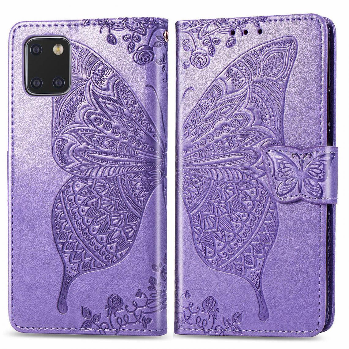 OtterBox - Samsung Galaxy A81 Housse Etui Coque de protection type portefeuille Papillon [Violet] - Coque, étui smartphone