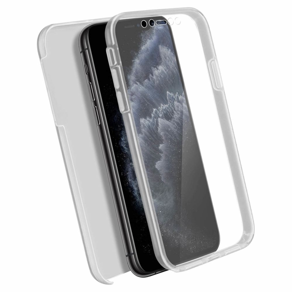 Avizar - Coque intégrale iPhone 11 Pro Bi-matière Souple Rigide transparent - Coque, étui smartphone
