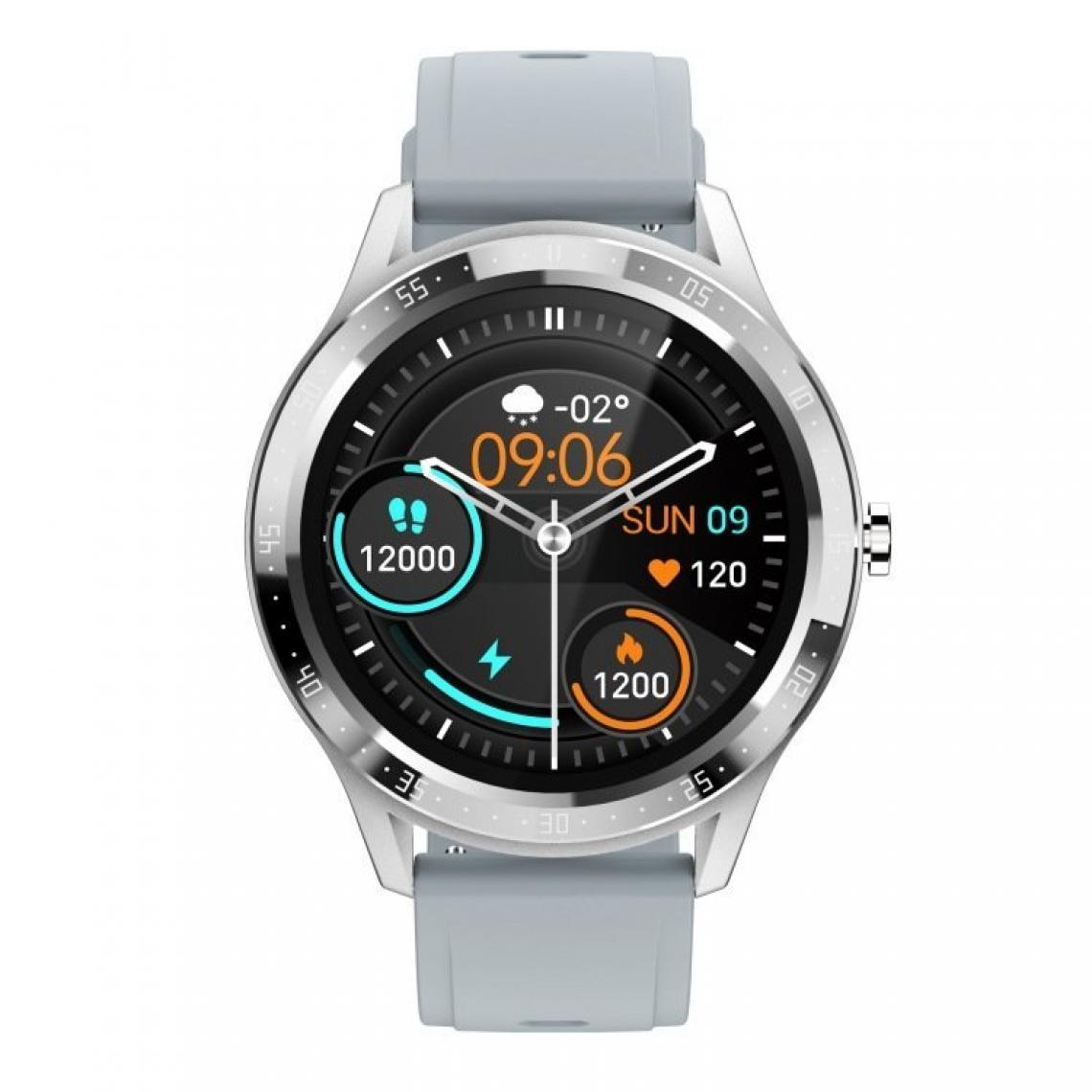Chronotech Montres - Smartwatch for Android Phones, 1.28 inch Touch Screen, Round Screen with IP67 Heart Rate Monitor(silver) - Montre connectée
